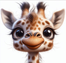 WHIMSICAL GIRAFFE (5) CROSS