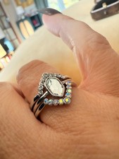 Ladies ring Rose Gold Smoky