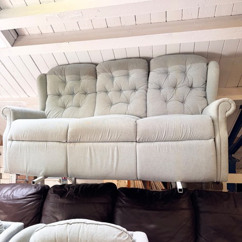 Grey mint green seater sofa - green,