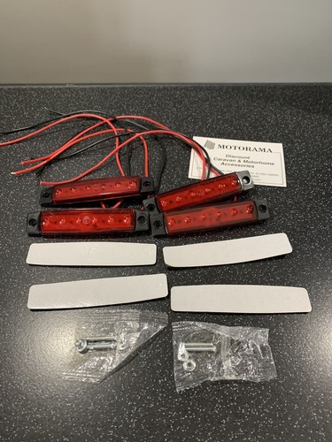 Red rear led marker - red,