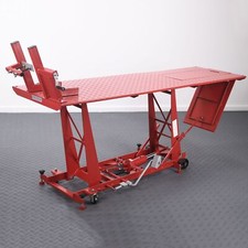 BikeTek Moto Motorcycle Motorbike Motorcycle Hydraulic Table Lift Red
