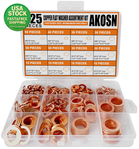 325 pcs copper metric sealing - copper,