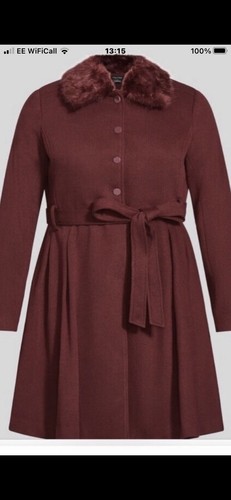 Wine detachable fur collar