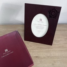 Past Times leather photo frame