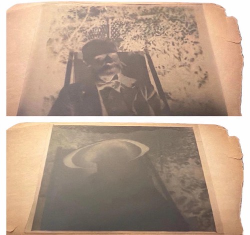 Edwardian film negatives pair - film,