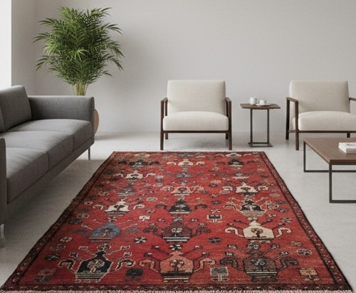 Old middle eastern village rug - old,
