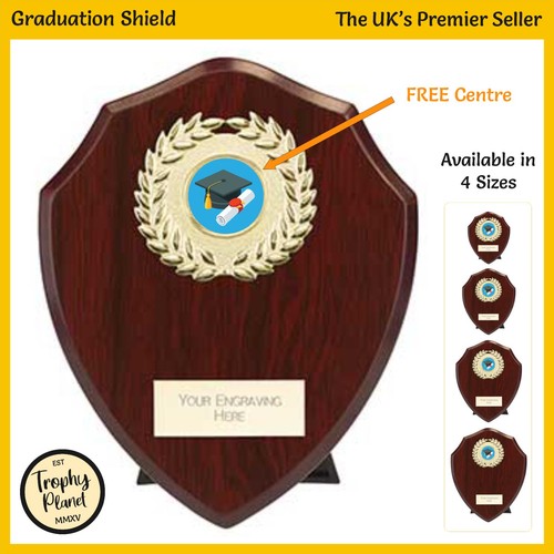 Graduation shield trophy - graduation,