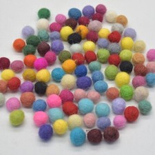 100% Wool Felt Balls - 1 cm