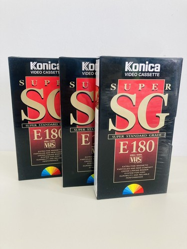 Konica vhs blank video tape - konica,