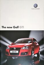 Volkswagen Golf GTi [Mk5] Brochure 2004