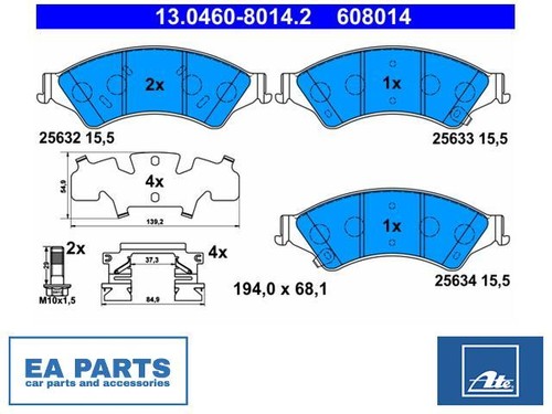 Brake pad set disc - brake, for