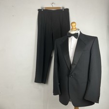 Marks & Spencer Tuxedo Dinner Suit 2 Piece Men's 40R Black 36W 31L St Micheal