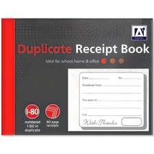 A Star Duplicate Receipt Book