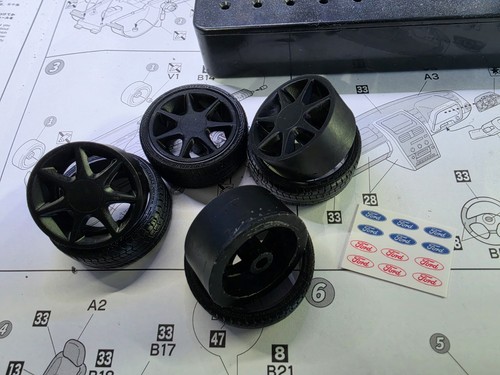 Scale ford rs7 3d - 1/18, printed