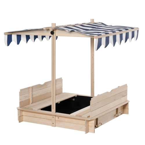 Kids sandpit square wooden - square,