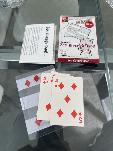 Vintage see through card - see,
