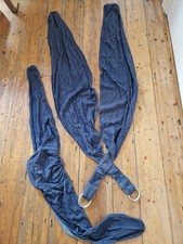 Caboo Close Baby Sling Carrier Organic Cotton, Blue/Grey