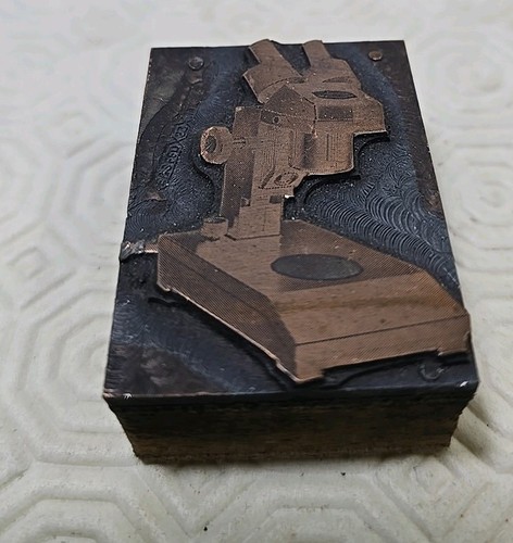 Vintage old press block - vintage, of