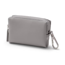 Muji Synthetic Leather Storage Cases Medium Gray Mini 9x2.3x6cm From Japan