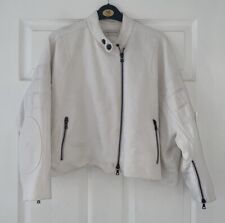 Ladies Dries Van Noten Jacket Cropped Size Small 3/4 Sleeve White