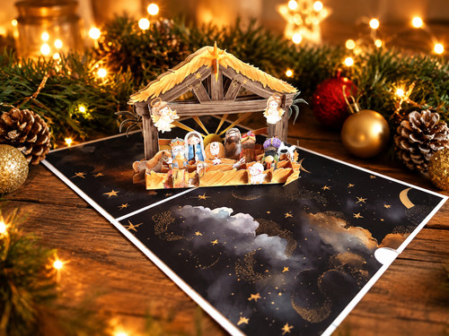 Pop nativity christmas - 3d, pop-up