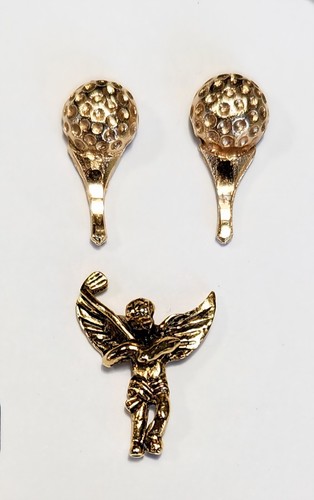 Golf earrings pin - earrings, ball