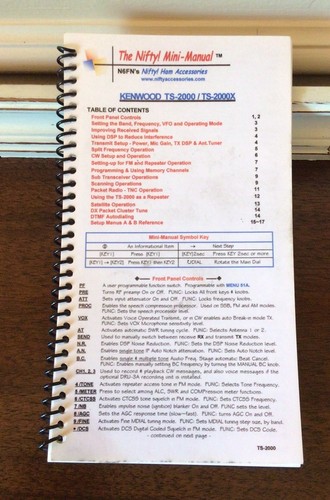 Nifty mini manual for - mini-manual, kenwood