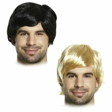 MENS SHORT WIG BOY BAND ADULT