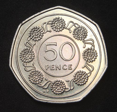 50p gibraltar fifty - gibraltar, 1988