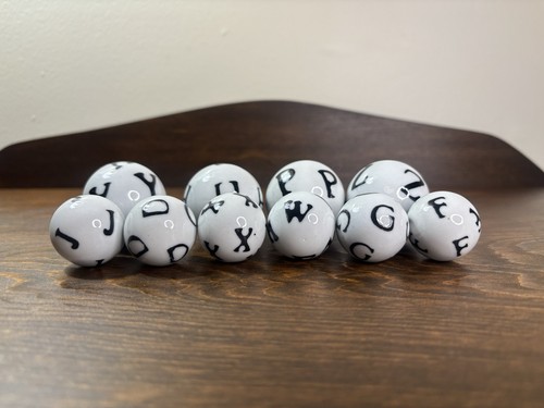 Set porcelain alphabet - 10,