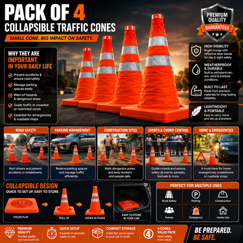 2pcs pop safety cone - safety,