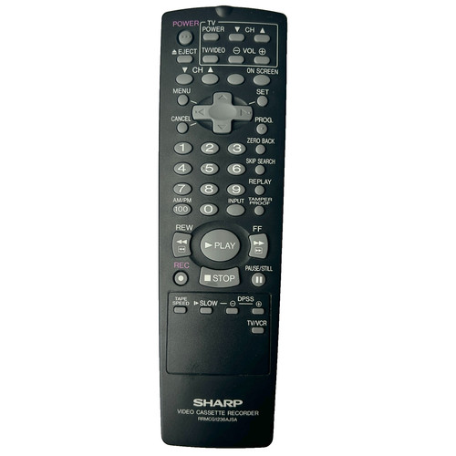 Sharp rrmcg1236ajsa vcr - rrmcg1236ajsa, video