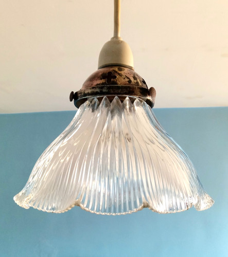 Antique holophane glass - holophane,