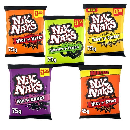 Nik naks xtra 75g crisps - nik,