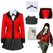 New Halloween Kakegurui Compulsive Gambler Yumeko Jabami Cosplay Costume Uniform