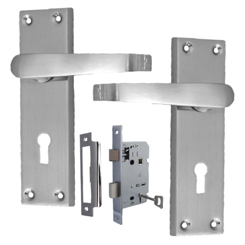 Satin nickel door handles - nickel,