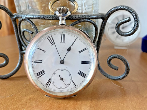 Antique omega open face pocket - open,