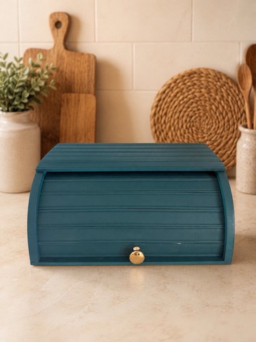 Handmade wooden bread bin - wooden,