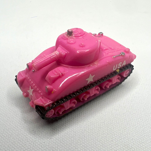 Rare pink plastic sherman - rare,