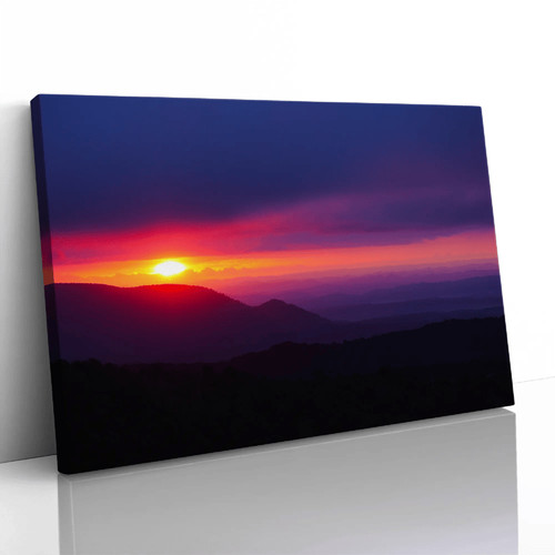 Sunset new zealand canvas - zealand,