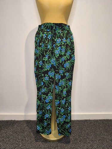 Zara black floral trousers - zara,