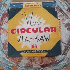 Rare VTG, 1940's Waddingtons Circular Jigsaw, merchant ships No 206, 3 missing