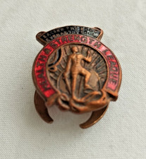 Health & Strength League Vintage Enamel Button Badge, VGC.
