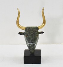 Minoan Bull mini Bronze Head -