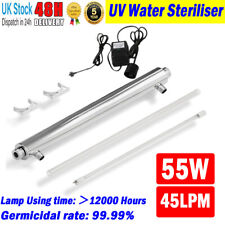 Ultra Violet 55W UV Water Treatment System 45lpm Whole House Steriliser Filter