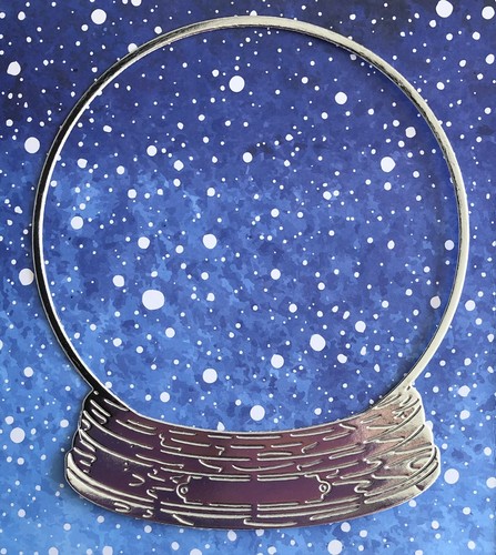 Large snowglobe glitter dome - 4,