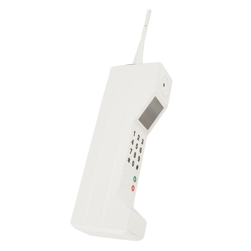 White vintage brick cell phone - white,