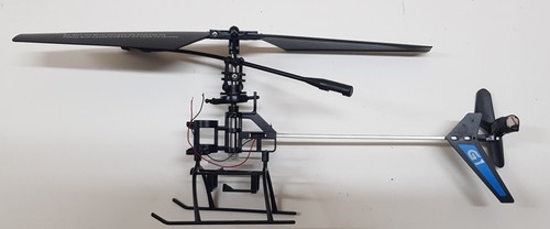 Model helicopter crash - model,