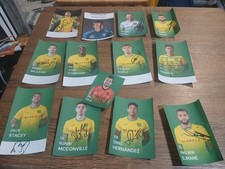 Norwich City - Signed Autographed 13x Lot Bundle Football Club FC England
