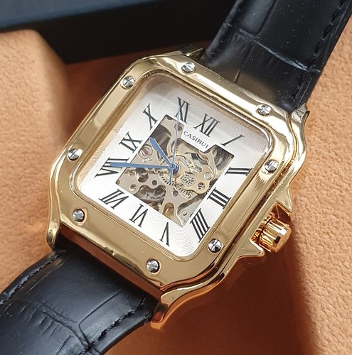 Men automatic watch square - men,
